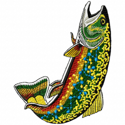 Fishes Embroidery Design 12 Fishes Embroidery Design 12